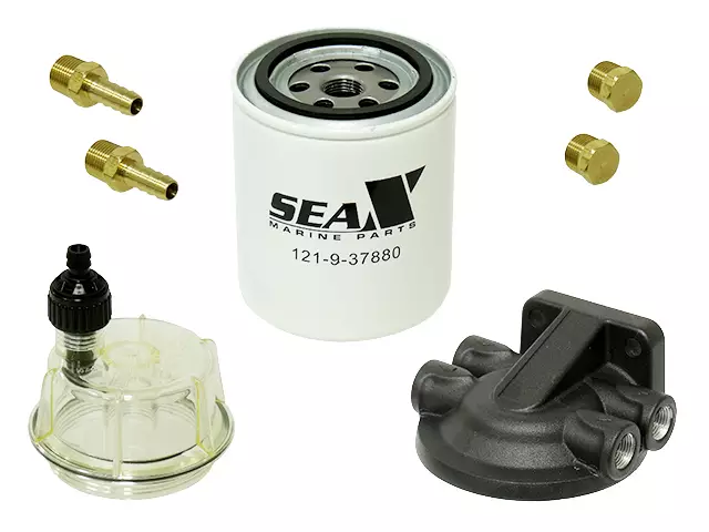 Sea-X, polttoainesuodatin kannella, yleismalli 1/4 - Veneen polttoainetarvikkeet - 121-9-37880 - 1
