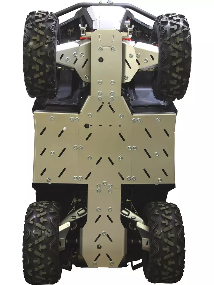 Skid plate full set (aluminium): ODES 650 L / 850 L / 1000 L - Mönkijän alumiiniset pohjapanssarit - 0228100 - 1