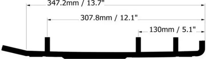 Sno-X Defender ohjausrautapari, Lynx/ Ski-Doo - Moottorikelkan ohjausraudat - 881-0450 - 1