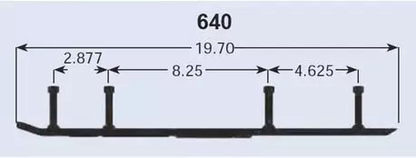 Sno-x Ripper Four Ohjari pari 4" Kovametalli Yamaha - Moottorikelkan ohjausraudat - 881-4640 - 1