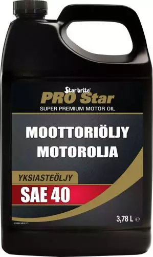 Star brite Moottoriöljy SAE40 diesel-ja bens.moottoreihin 3,78L - Veneen huoltotuotteet - 136-27900 - 1