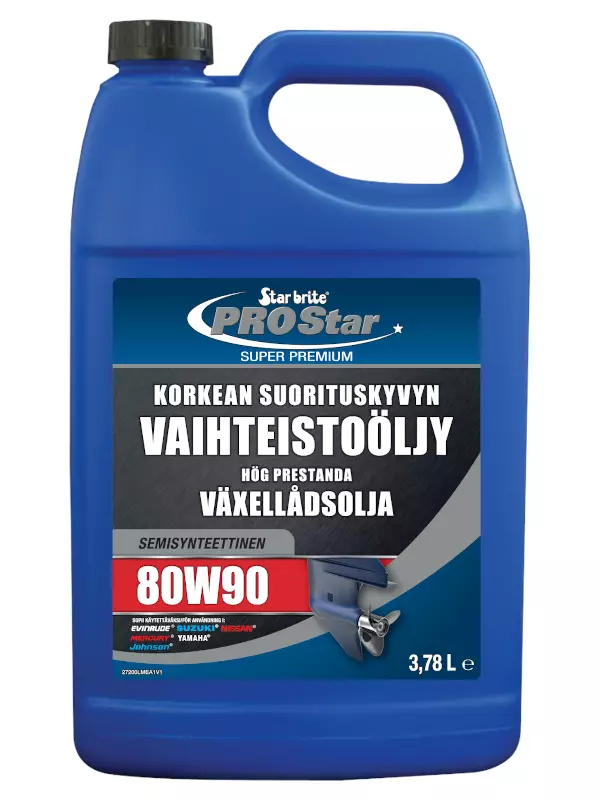 Star brite Vaihteistoöljy 80W90 synt. 3,78L - Veneen huoltotuotteet - 136-27200 - 1