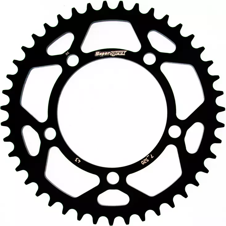 Supersprox Alumiini takaratas RAL-7_520:44 Musta - Moottoripyörän takarattaat - 27-3-7-520-44-0 - 1