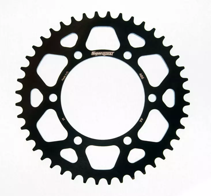 Supersprox Alu Rear sprocket SU/YA Black 47 - Moottoripyörän takarattaat - 27-3-486-47-0 - 1