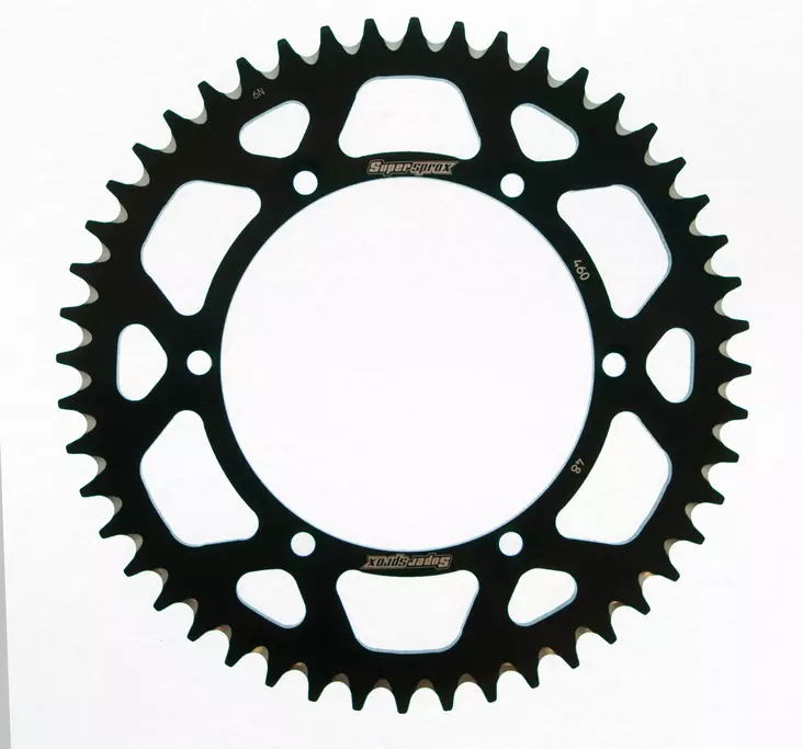 Supersprox Alu Takaratas KA KX125/250/450 Musta 49 - Moottoripyörän takarattaat - 27-3-460-49-0 - 1