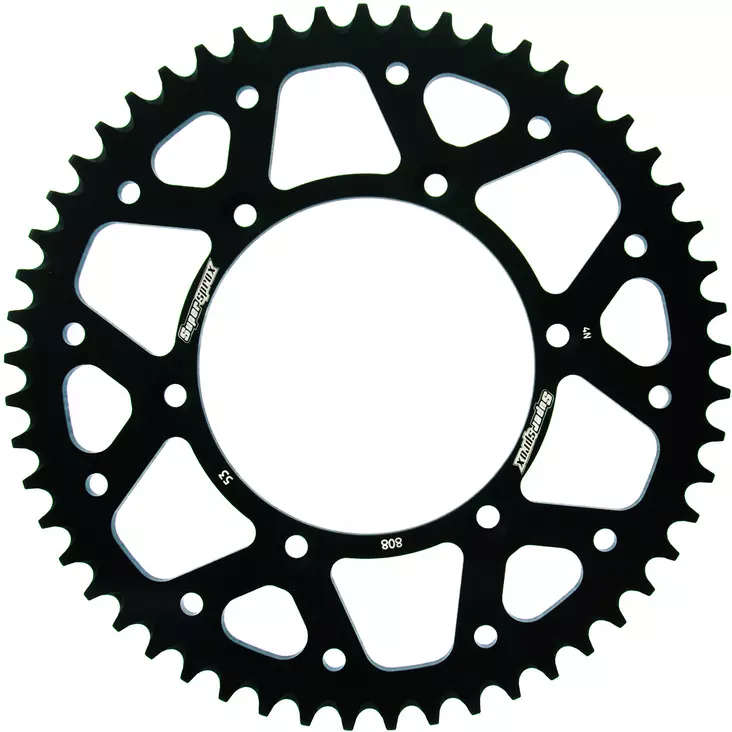 Supersprox Alu Takaratas SU RM125/250/450 Musta 49 - Moottoripyörän takarattaat - 27-3-808-49-0 - 1