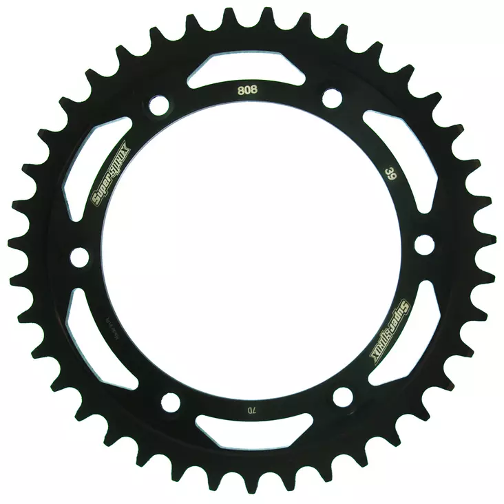 Supersprox Teräs takaratas SU RM125/250/450 Musta 40 - Moottoripyörän takarattaat - 27-2-808-40 - 1