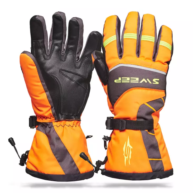 Sweep Hanska Snow Rush, oranssi/musta/keltainen - Kelkkahanskat - 534-9003-0 - 1