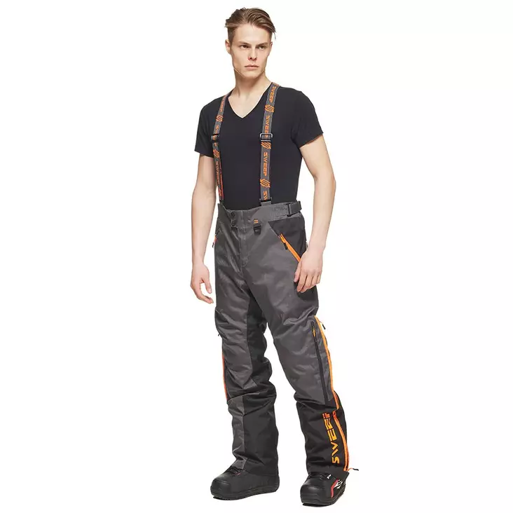 Sweep Racing Division kelkkahousut, harmaa/musta/oranssi - Kelkkahousut - 532-9055-0 - 1