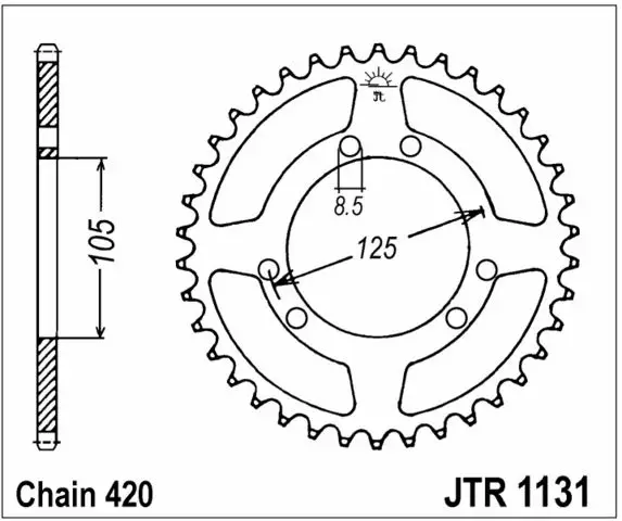 Tec-X Takaratas, 70, Ø105mm - Mopon takarattaat - 27-1014-70 - 1