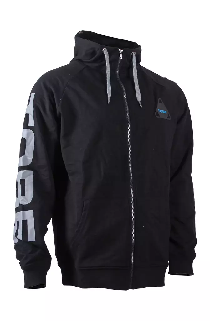 Tobe Sign Zip-Hood, Musta - Paidat ja hupparit - 632-3617-001-0 - 1