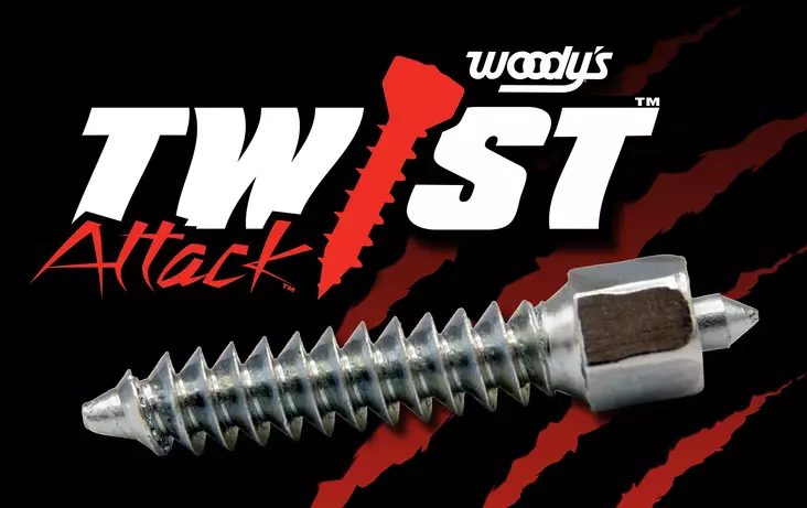 Woody´s 32mm Attack Carbide Nastaruuvi 100st +asenn. työkalu. - Moottorikelkan ohjausraudat - 843-0632-100 - 1