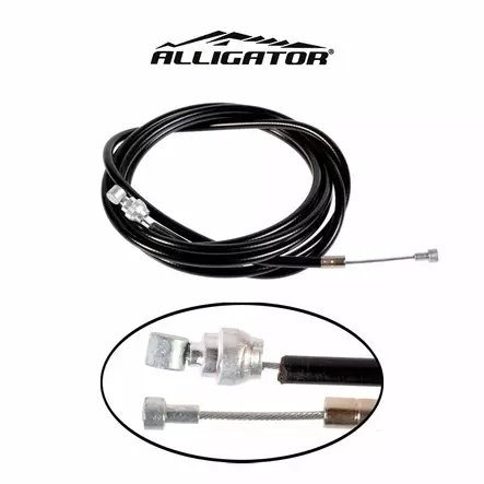 Alligator jarruvaijeri kuorella, 2-päinen, retki/mtb/kilpa, 2m musta - Polkupyörän jarruvaijerit - 60251 - 2