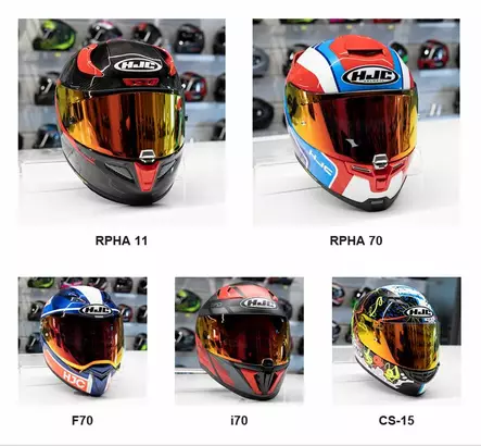 HJC Visiiri HJ-09 Red fire Iridium CS-15 - Visiirit - 631-53-0051 - 1