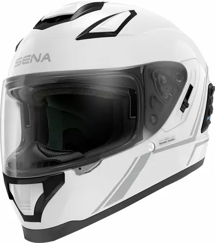 Moottoripyöräkypärä Sena Stryker, valkoinen - Umpikypärät - 298-3-23004-1 - 1