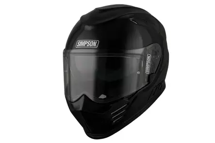 Mp-kypärä Simpson Venom 06 solid, kiiltävä musta - Umpikypärät - 638-2401 - 1