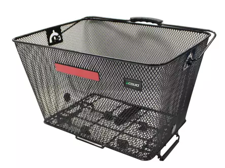 Tavaratelinekori CAVO, pikalukitus, musta, 40x30x23,5cm - Polkupyörän tavarakorit - 48-721 - 1