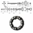 Shimano 1-v (cb-e110), kuularengas a - Polkupyörän takanapa Shimano 1-v - 64011 - 2