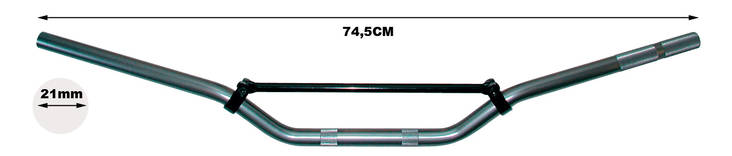 Chaft crossitanko, alumiinia, titaani - Ohjaustangot ja kahvatupit - IN701 - 1