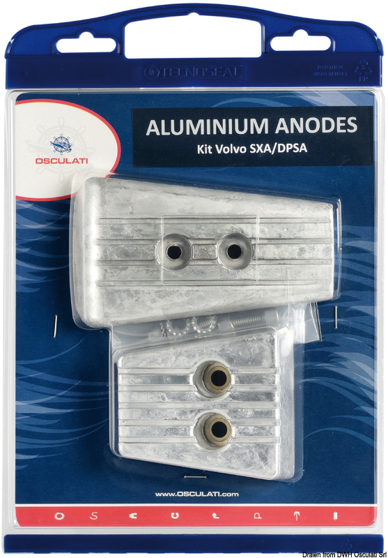 Osculati Anodisarja Alu Volvo SX-A SPD - Veneen anodit - M43-346-01 - 1