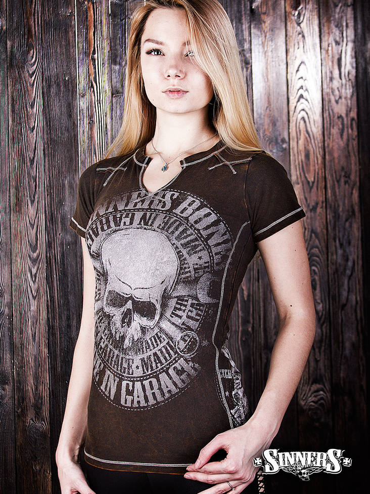 Sinners Bones - "Made in Garage" naisten t-paita - T-paidat - SB0036-1 - 1
