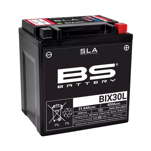 BS Battery BIX30L (FA) SLA - Sealed & Activated - BS akut - 140-300631 - 1