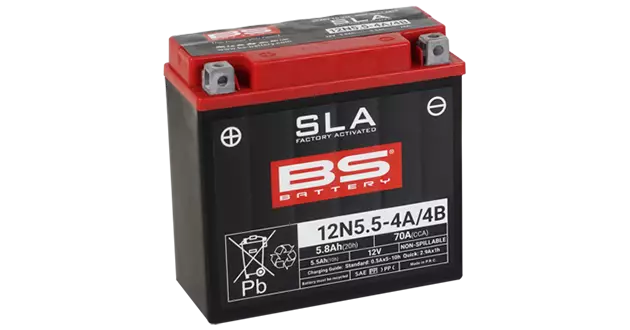 BS Battery 12N5.5-4A/4B (FA) SLA - Sealed & Activated - BS akut - 140-300841 - 1