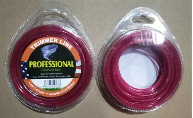 Tract Trimmerisiima, Pyöreä, Ø 1,65mm x - Trimmerin osat - 446-8001 - 1