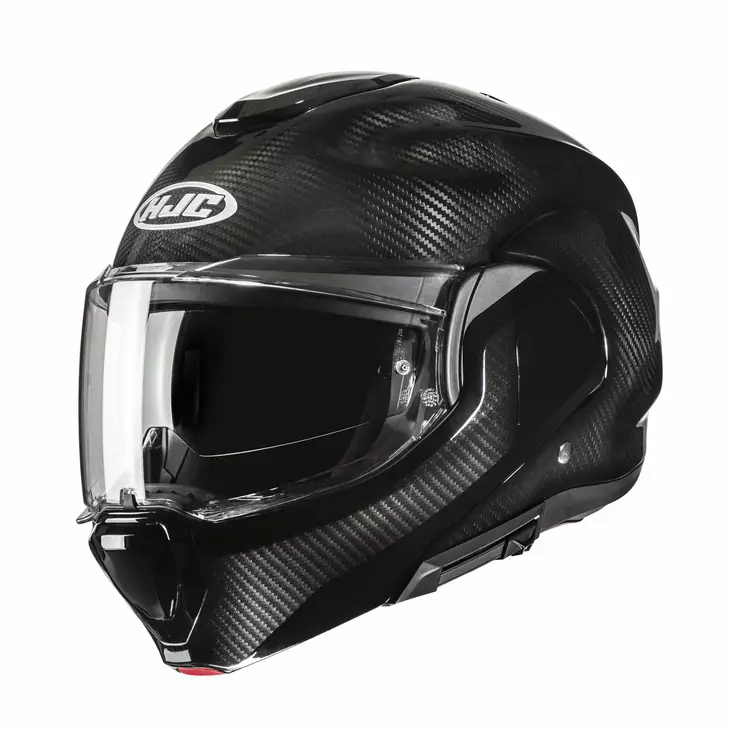 HJC Kypärä F100 Carbon, musta - Avattavat- ja avokypärät - 630-25081 - 1