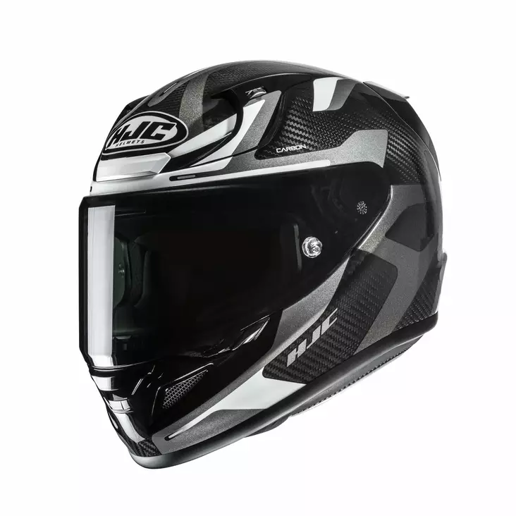 MP- kypärä HJC RPHA 12 Carbon Xentra Musta/Valkoinen/Harmaa MC5 - Umpikypärät - 630-26001 - 1