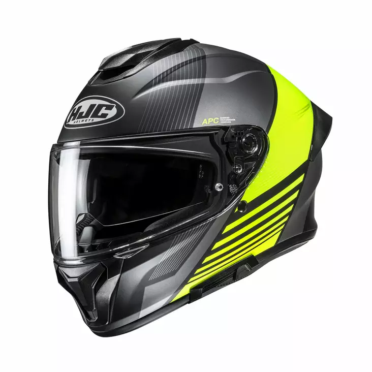 HJC kypärä C71 Morix, musta/fluo keltainen MC3HSF - Umpikypärät - 630-26591 - 1