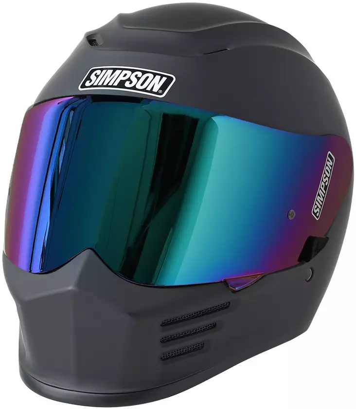 MP-kypärä SIMPSON Speed 06 solid, mattamusta - Umpikypärät - 638-2411 - 1