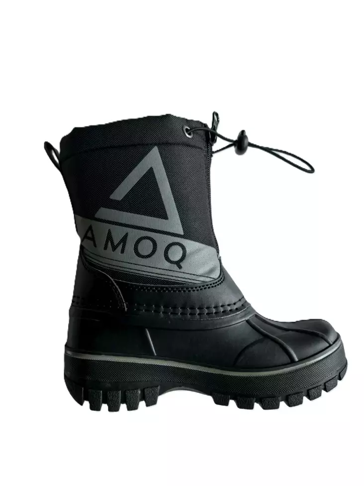 AMOQ Snowtime JNR Saappaat Musta/Harmaa - Lasten kelkkavarusteet - 645-26200271 - 1