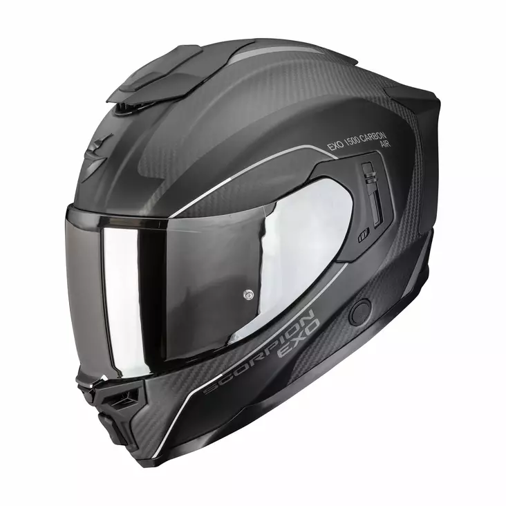 SCORPION kypärä EXO-1500 CARBON AIR MUNDI, matta musta/hopea - Umpikypärät - 649-26131 - 1