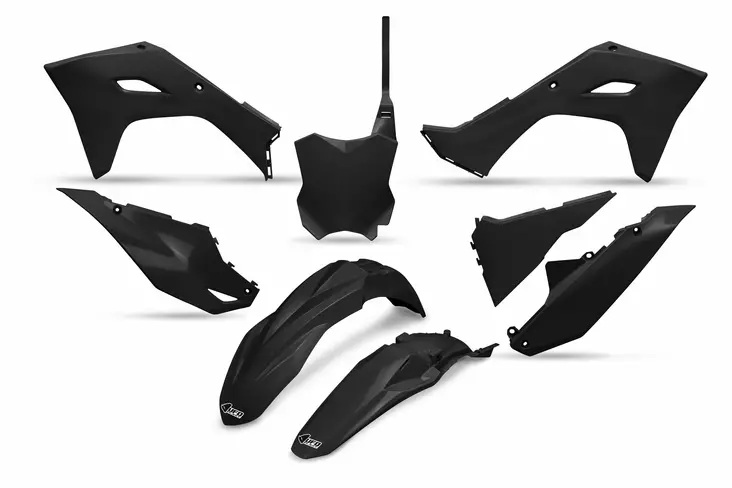 UFO Muovisarja 5-osainen Musta KX250F 25–.. KX450F 24–.. - Crossipyörän muovisarjat - 650-K231-001 - 1