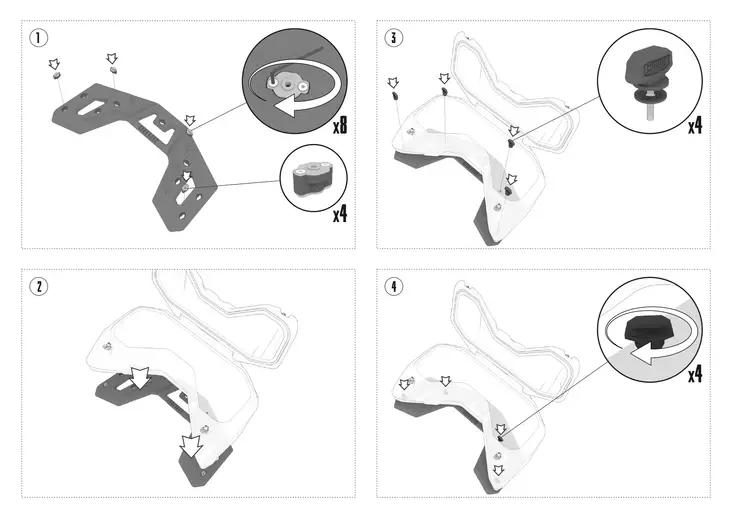 TESSERACT Kuljetuslaukku QJMOTOR SFA 1000 - Mönkijän kovat kuljetuslaukut - 942-0221 - 1