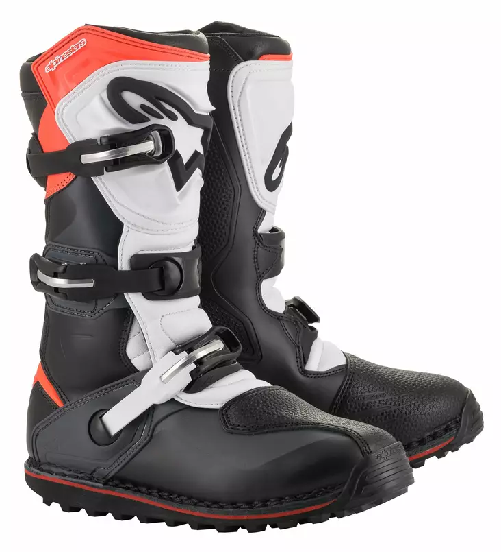 Alpinestars crossikengät Tech T, musta/harmaa/punainen fluo. - Crossikengät - D279221 - 1