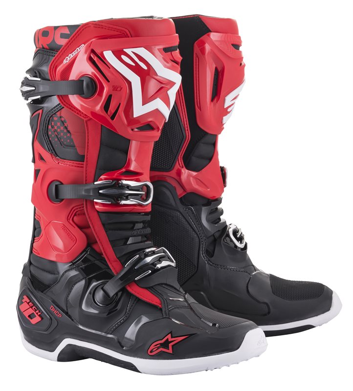 Alpinestars crossisaappaat Tech 10 punainen/musta - Crossikengät - D388201 - 1