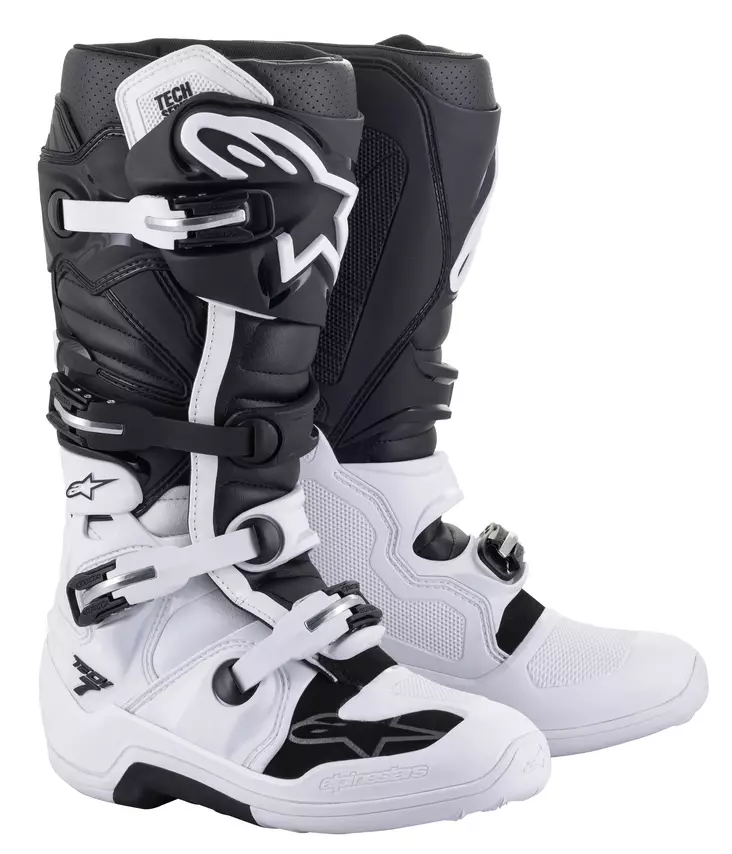 Alpinestars crossisaappaat Tech 7 musta/valkoinen - Crossikengät - D382961 - 1