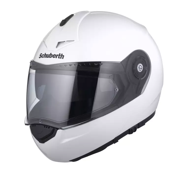 Avattava moottoripyöräkypärä Schuberth C3 Pro, valkoinen, L 58/59 - Avattavat- ja avokypärät - 51-1301-3 - 1