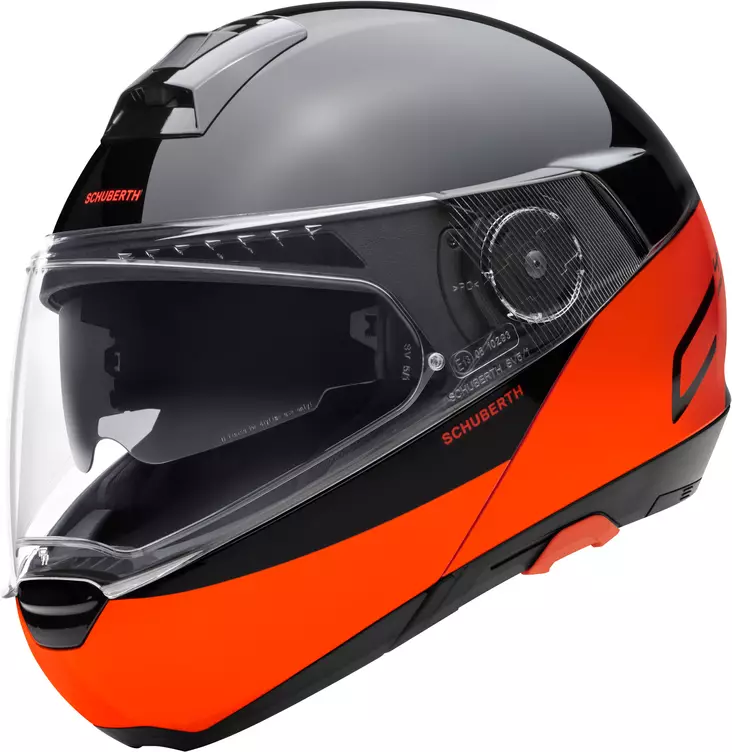 Avattava mp-kypärä Schuberth C4 Pro Swipe, oranssi - Avattavat- ja avokypärät - 51-1917-1 - 1