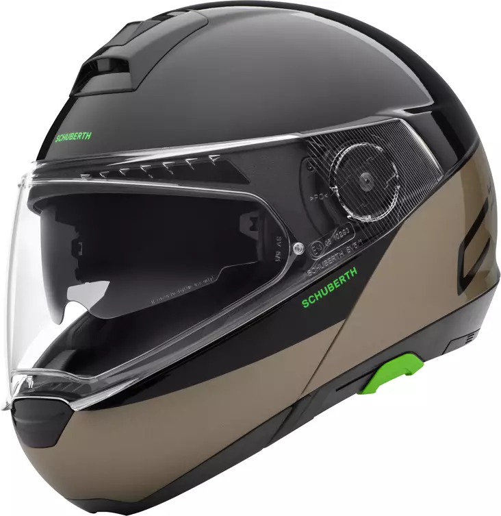 Avattava mp-kypärä Schuberth C4 Pro Swipe, ruskea - Avattavat- ja avokypärät - 51-1914-1 - 1