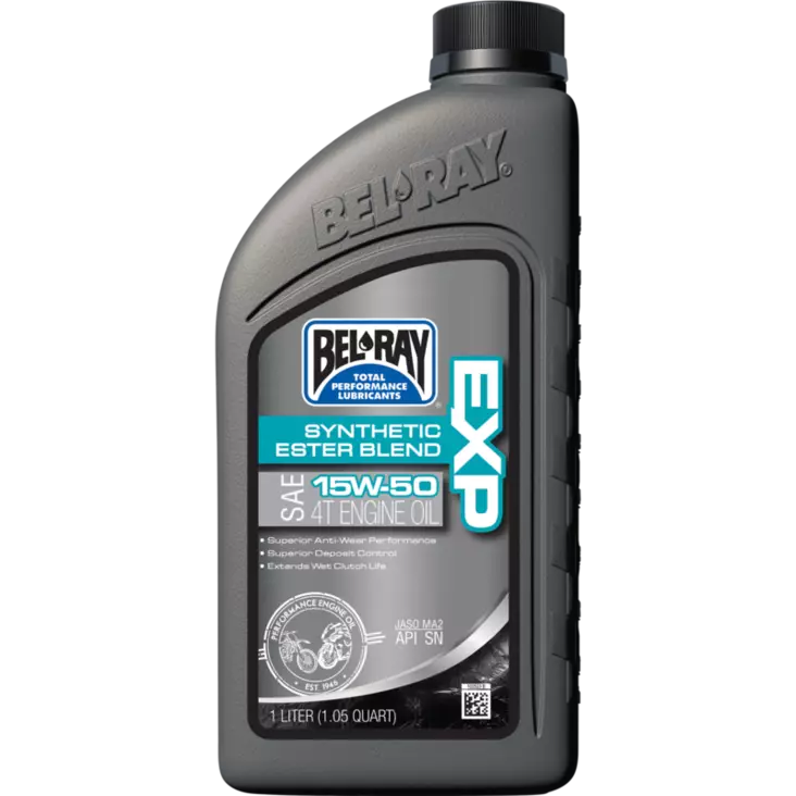 Bel-Ray EXP 15W-50 Synthetic Ester Blend 4T Engine Oil 1L - 4-T Moottoriöljyt - 55-804-001 - 2