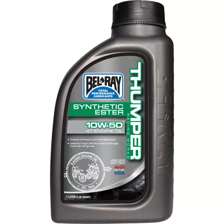 Bel-Ray Thumper® Racing Works 10W-60 Synthetic Ester 4T Engine Oil 1L - 4-T Moottoriöljyt - 55-927-001 - 1