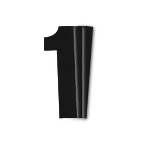 Blackbird kilpanumerot musta 3kpl/srj 13x7cm #1 - Crossipyörän kilpanumerot - 381-5047-20-1 - 1