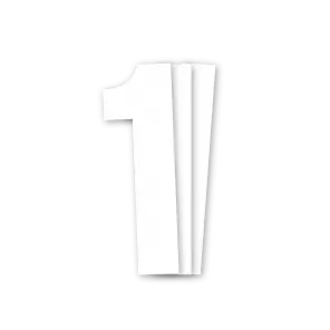 Blackbird kilpanumerot valkoinen 3kpl/srj 13x7cm #1 - Crossipyörän kilpanumerot - 381-5047-10-1 - 1