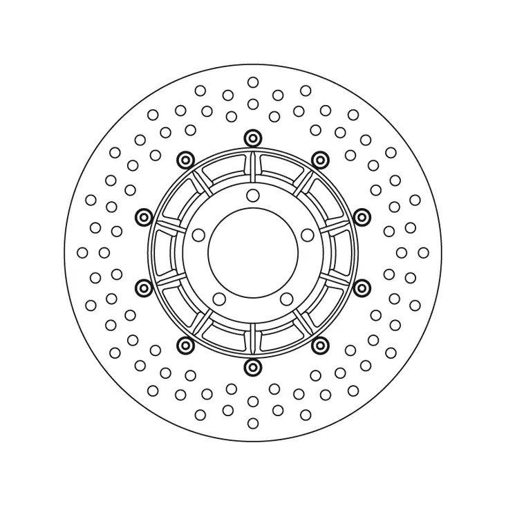 Brembo Serie Oro jarrulevy - Moottoripyörän jarrulevyt - 232-68B407B1 - 1