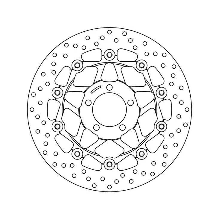 Brembo Serie Oro jarrulevy kelluva - Moottoripyörän jarrulevyt - 232-78B40841 - 1