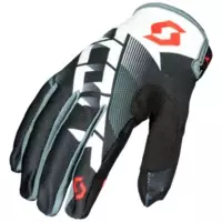 Crossihanskat Scott 350 Dirt, musta/valkoinen - Crossihanskat - 626-1806-1 - 1