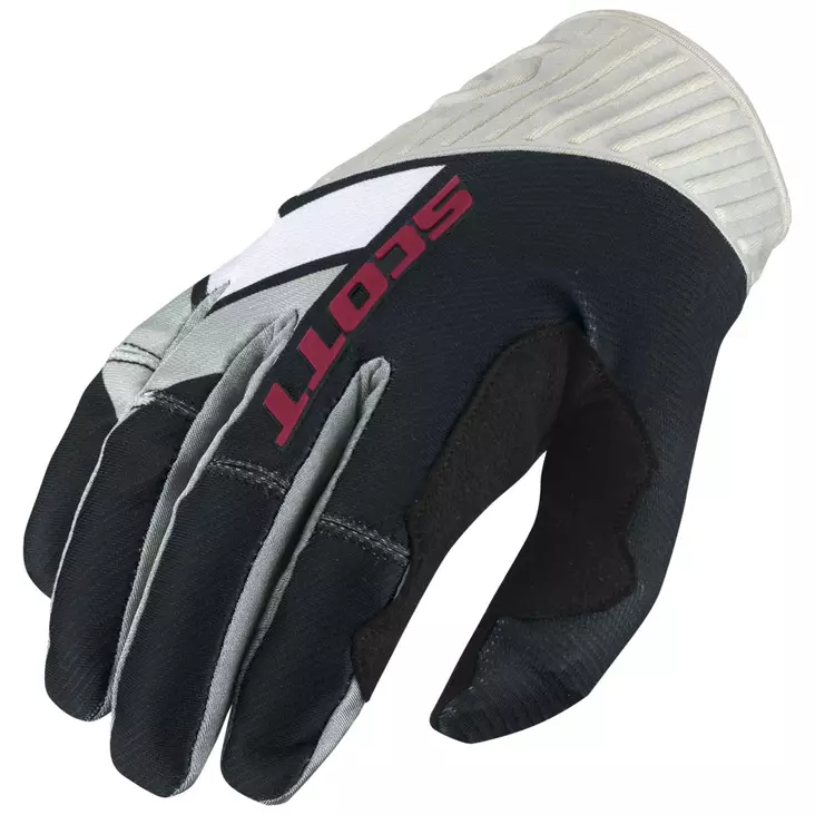 Crossihanskat Scott 450 Podium, musta/valkoinen - Crossihanskat - 626-7028-1 - 1